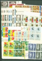 FL 11 Seiten Riesensammlung VIERER Ersttag   (AX410)