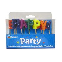 Buchstaben Kerzen Happy Birthday,Set 12x