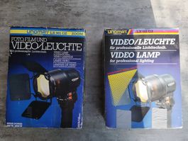 Unomat LX 901 GZ Videoleuchten 2 Stück