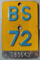 Velonummer BS 72