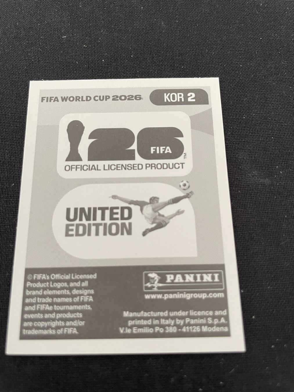 Panini Carte collezionabili: FIFA WM 2026 Sticker KOR 2 – Usato da Fahrwangen venduto da Venez 1