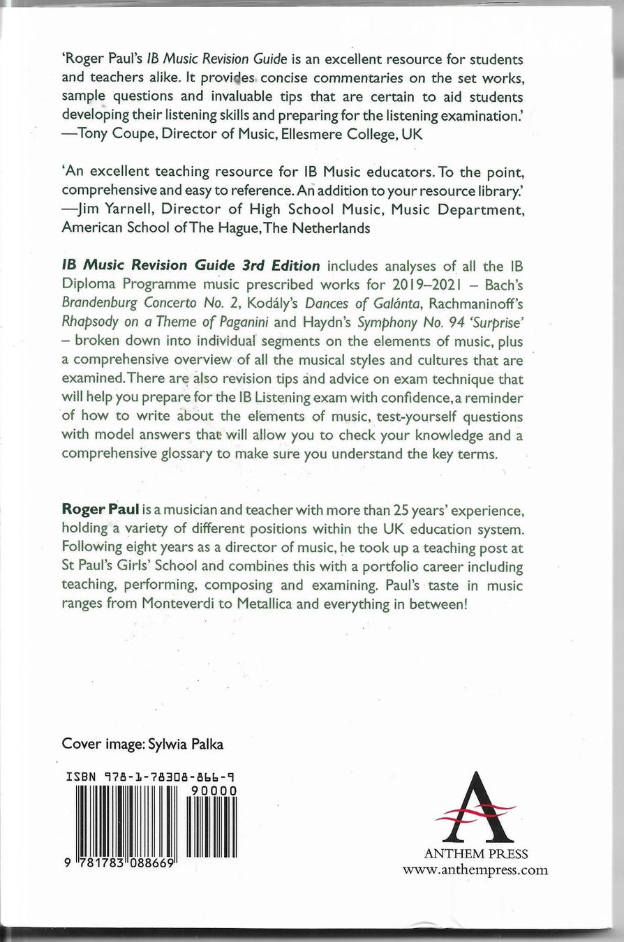 Libri: Roger Paul - IB Music Revision Guide 3rd Edition – Usato da Nunningen venduto da mercury-for-books 1