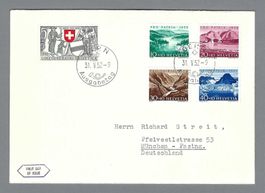 1952, FDC PP (B56-B60), ET-0 BERN 31.V., Ia ERH. SBK 150