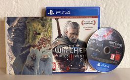 The Witcher 3 Wild Hunt PS4 Spiel mit Karte 