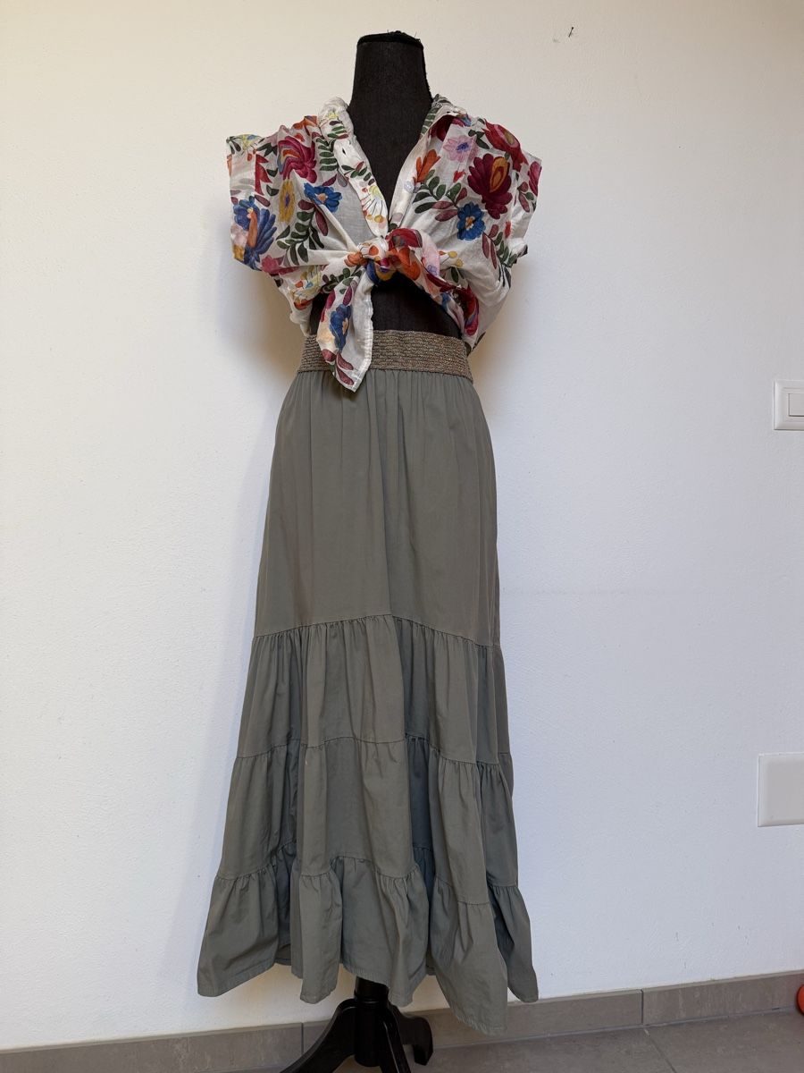 Gonne: Boho Stufen Maxirock aus Baumwolle – Nuovo (secondo la descrizione) da Sigriswil venduto da ck56 2