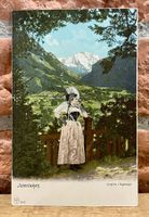 Interlaken Jungfrau v. Rugenhügel - Trachten Frau