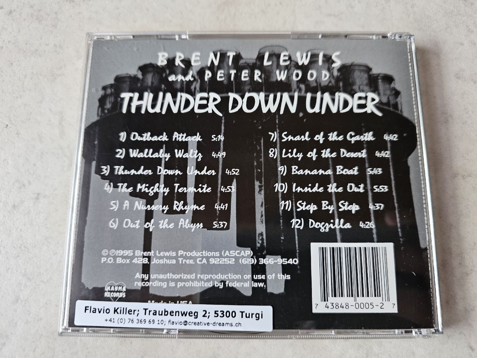 CD: Brent Lewis & Peter Wood  -  Thunder Down Under – Usato da Schneisingen venduto da backstore24 1