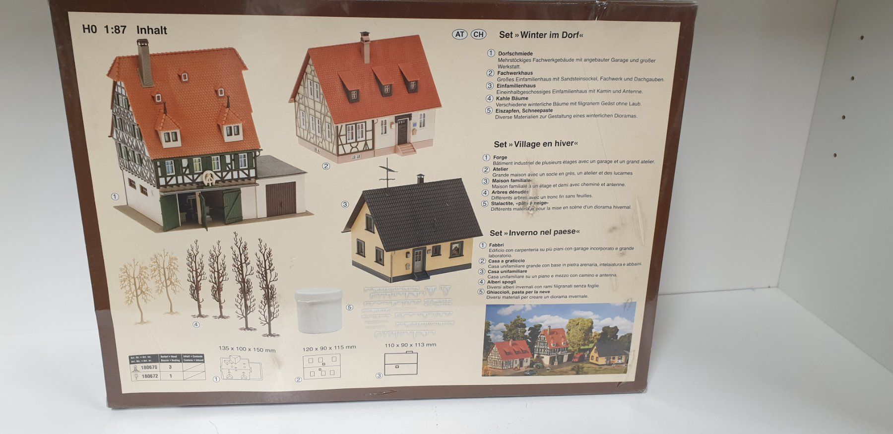 Faller Modelleisenbahnen: Faller Bausätze Set Winterdorf H0 1:87 – Neu und originalverpackt aus Neuenhof von ludovicco 2