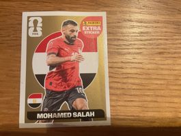 Mohamed salah gold extra sticker panini