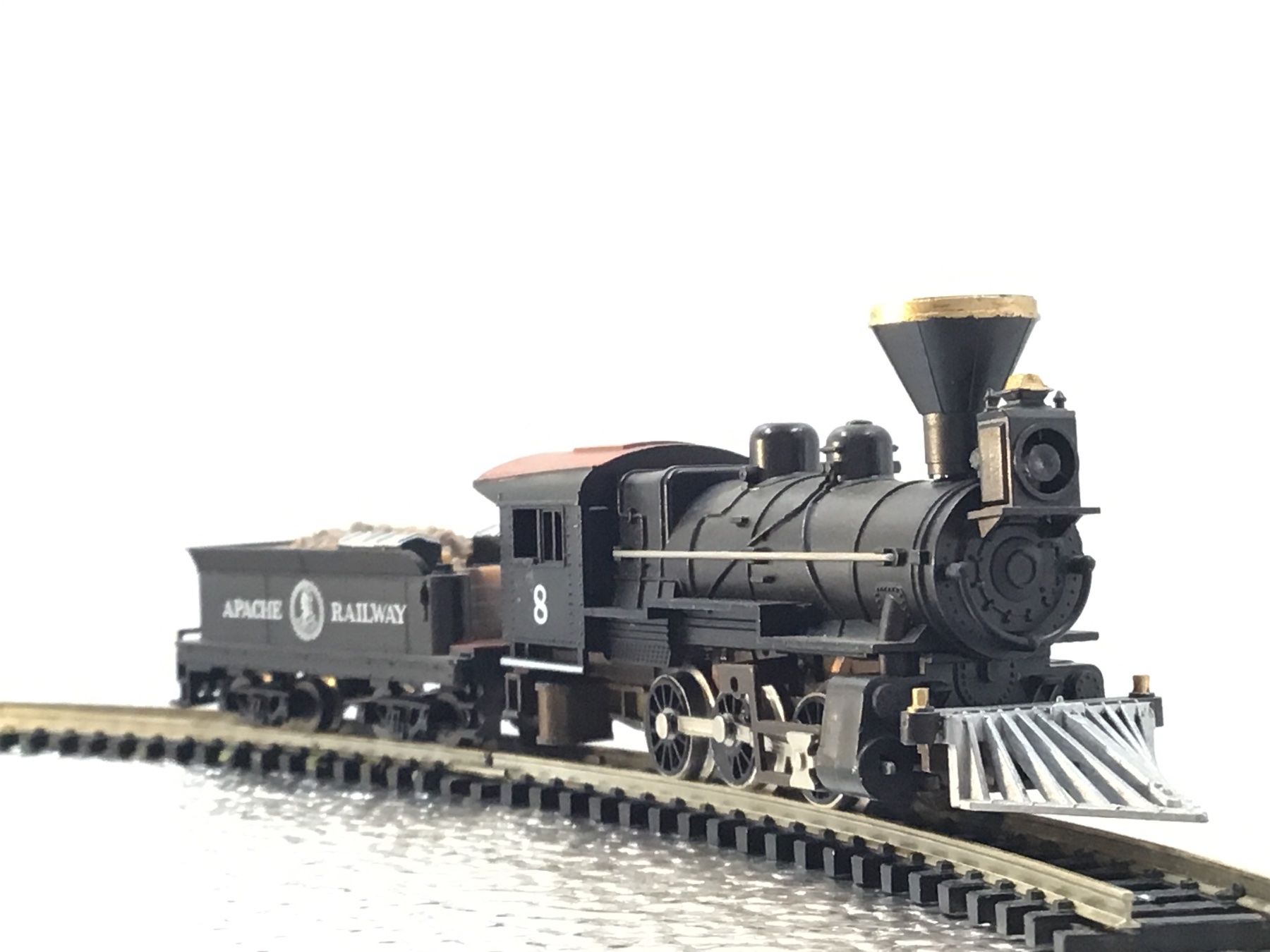 Modelleisenbahnen: Dampflokomotive mit Waggon Apache Railway Nr. 8 – Gebraucht aus Männedorf von Spezial-Modelle 1