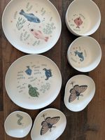7-piece children's tableware set with animal print