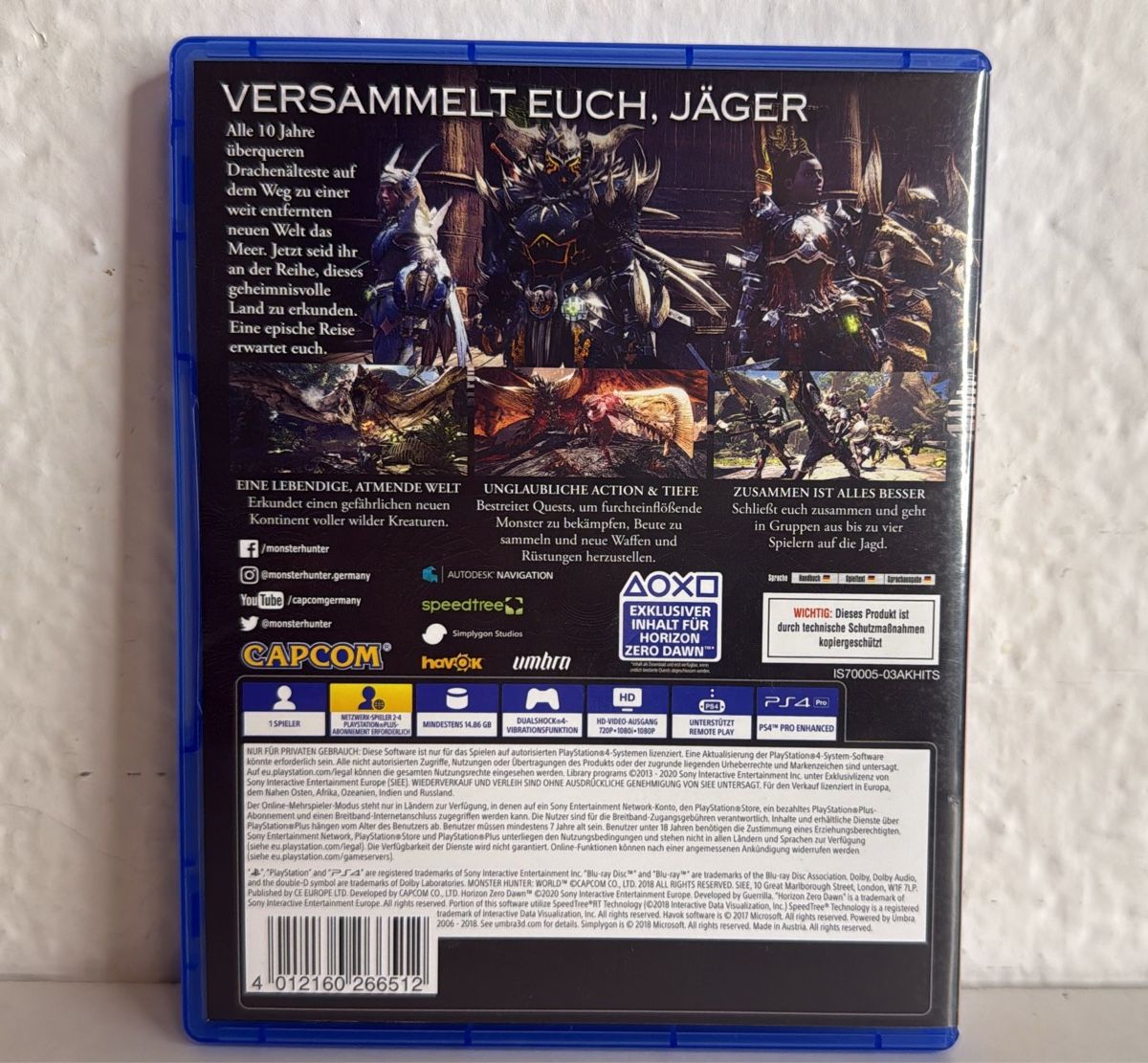 Sony Giochi: Monster Hunter World PS4/PS5 Game – Usato da Ehrendingen venduto da bubulence 1