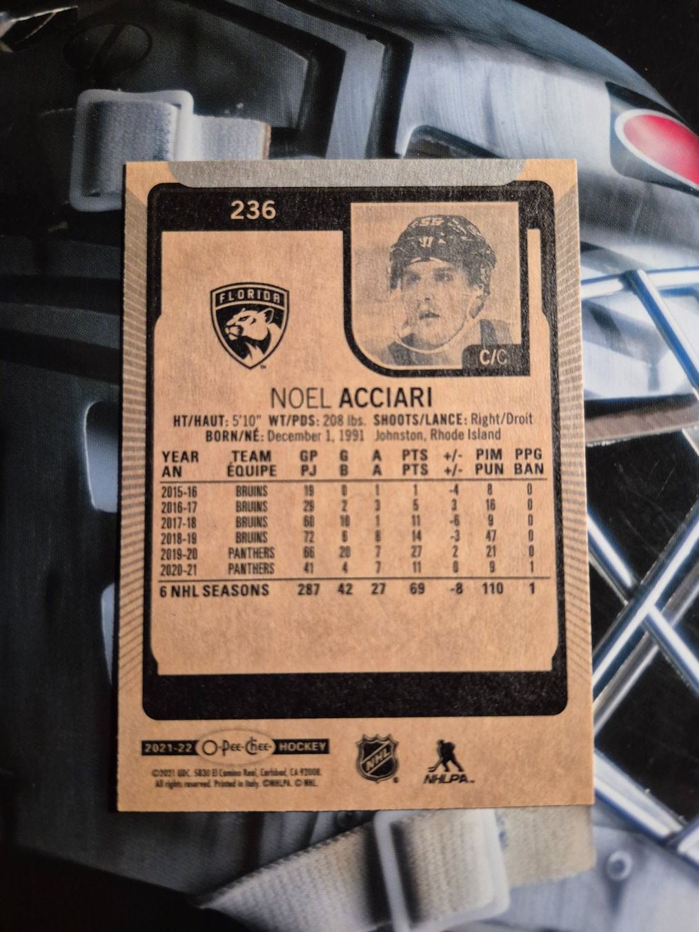 NHL Carte collezionabili: NHL Noel Acciari Florida Panthers – Usato da Treiten venduto da Sauber73 1