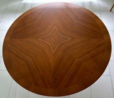 Tisch + 4 Stühle massiv Holz Nussbaum ausziehbar 120/175 cm