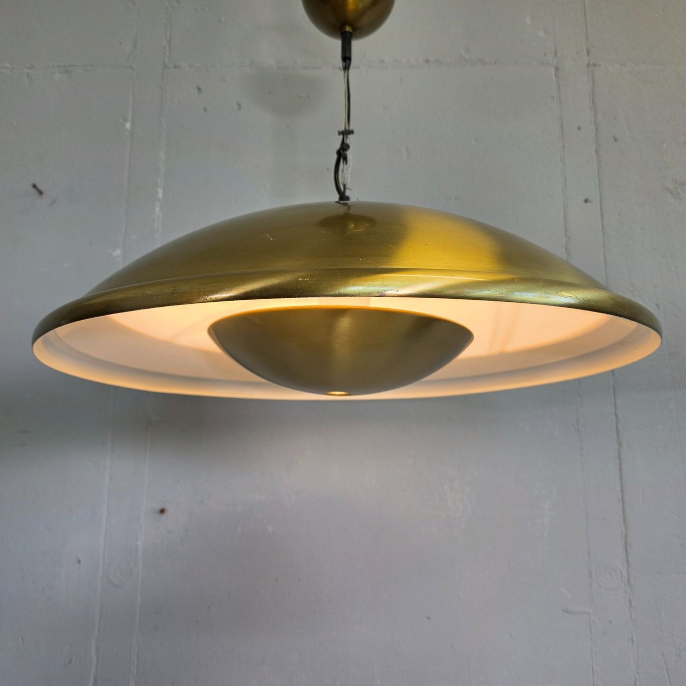 Lampadari & plafoniere: Vintage Ceiling Lamp, Brass, MCN Messing Hängelampe Leuchte – Usato da Nottwil venduto da Wondewa-Shop 2