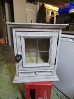 Hängeschrank mit Schublade und Glastür Shabby  (D1)