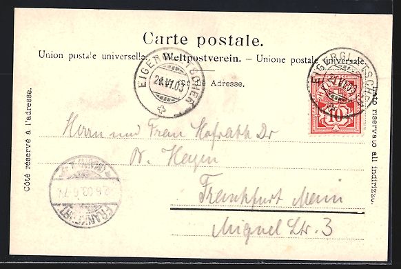 Cartes postales: Kleine Scheidegg, Ortsansicht mit Eiger  – D'occasion à Berlin par bartko-reher 1