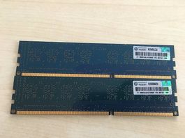 RAM HP 497158-D88 2 x 2GBModule DDR3 CL9 PC3-10600U9-10-A0