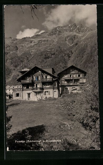 Ansichtskarten: Pontresina, Pension Edelweiss u. Dependa – Gebraucht aus Berlin von bartko-reher