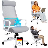 Bürostuhl Schreibtischstuhl ergonomisch Netz Kopfstütze