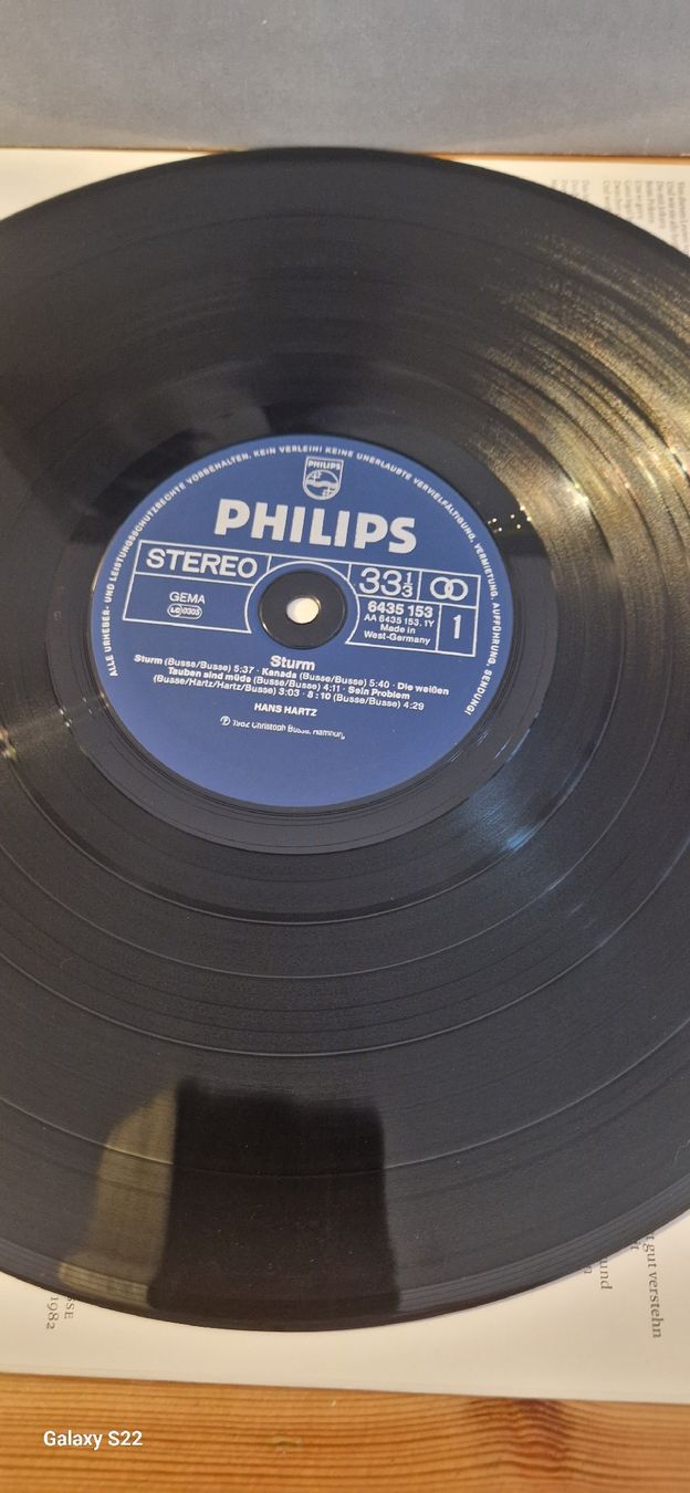 Schallplatten: ⚫️ Vinyl- Hans Hartz "Sturm" – Gebraucht aus Yvonand von RF-VINYL 1
