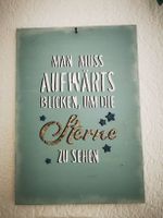 Deko Holzschild "Sterne" - Wandbild mit Spruch, Top! (54)