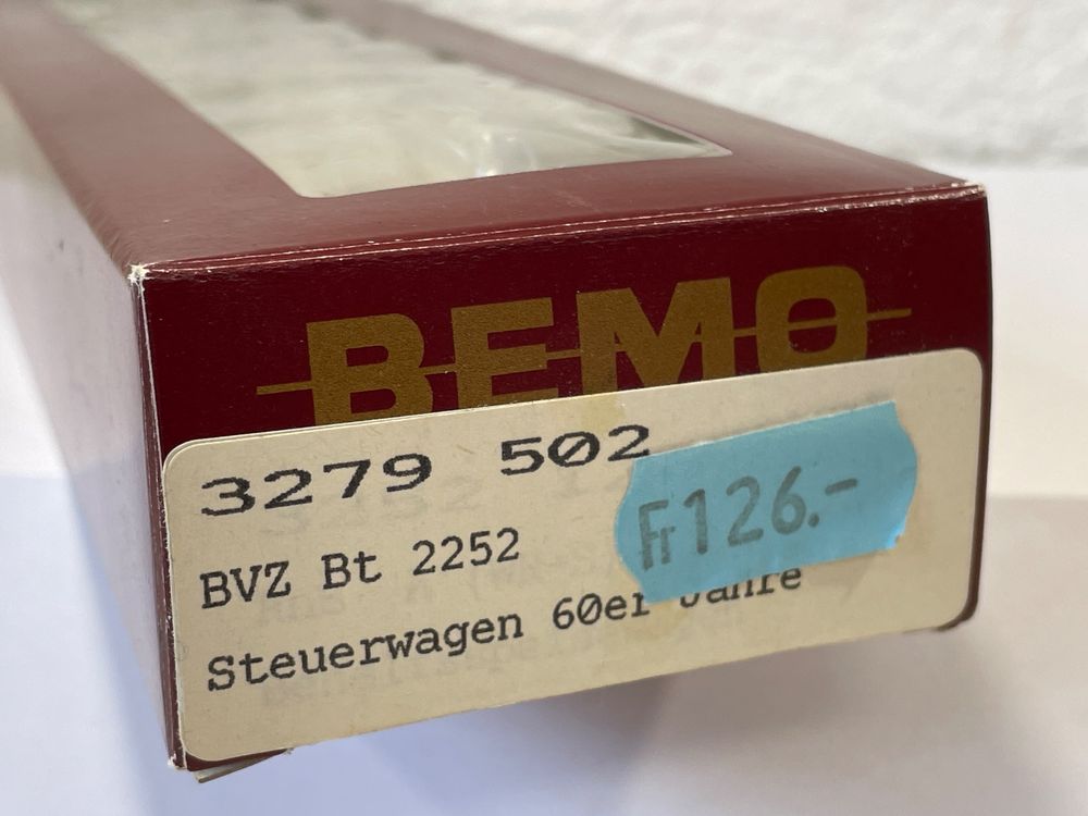 Bemo 3279 502 BVZ Steuerwagen 60er Jahre, H0m, NEU (Neu und ...