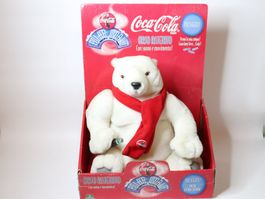 1999 Coca Cola Eisbär mit Bewegung und Geräusch Werbefigur
