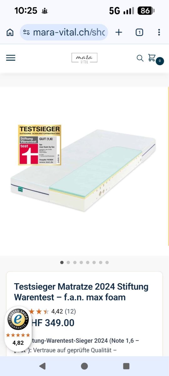 Materassi: Matratze Testgeschlafen nicht gewollt  – Nuovo (secondo la descrizione) da Winterthur venduto da ret_j5tx 2
