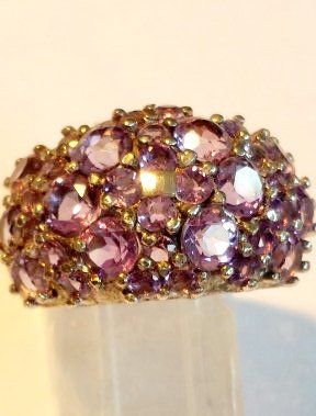 Anelli: Ring Silber mit Amethysten Grösse 59  Neu – Nuovo (secondo la descrizione) da Zürich venduto da benedikt12 3