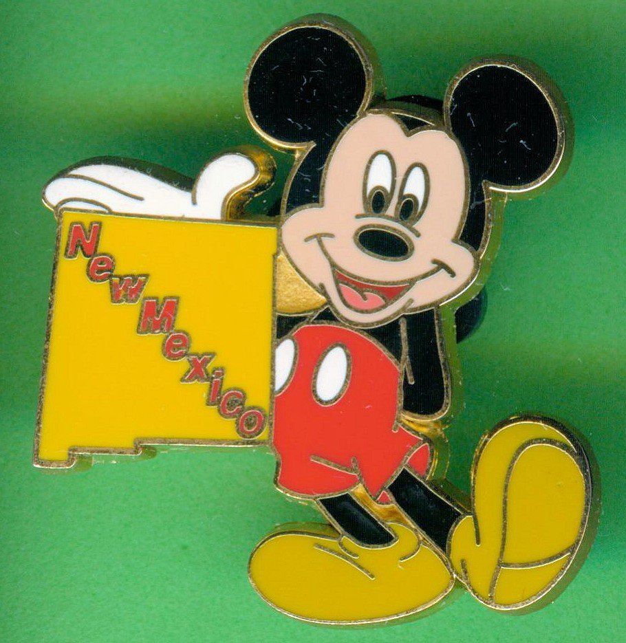 Disney Placchette & Badge: DISNEY  Mickey Maus  NEW MEXICO – Usato da Winterthur venduto da Sammleroase