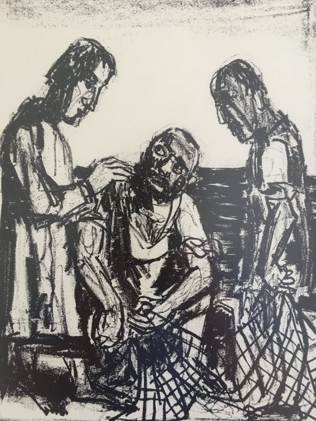 Grafica & Litografie: Otto Dix      Matthäus-Evangelium   "Die Berufung Petri" – Usato da Nennigkofen venduto da juhit
