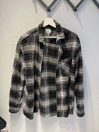 Kariertes Overshirt Hemd von H&M, Grösse M