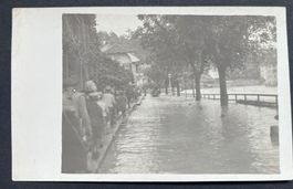 Bern Altenbergstrasse, kl.Nydeckbrücke /Überschwemmung  1920