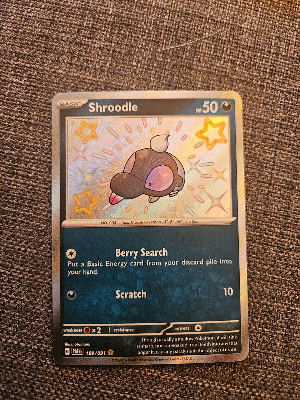 Pokémon Carte collezionabili: Shroodle – Usato da Wernetshausen venduto da hollsand