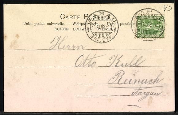 Ansichtskarten: AK Lausanne, Rue du Bugnon, 1908 – Gebraucht aus Berlin von bartko-reher 1
