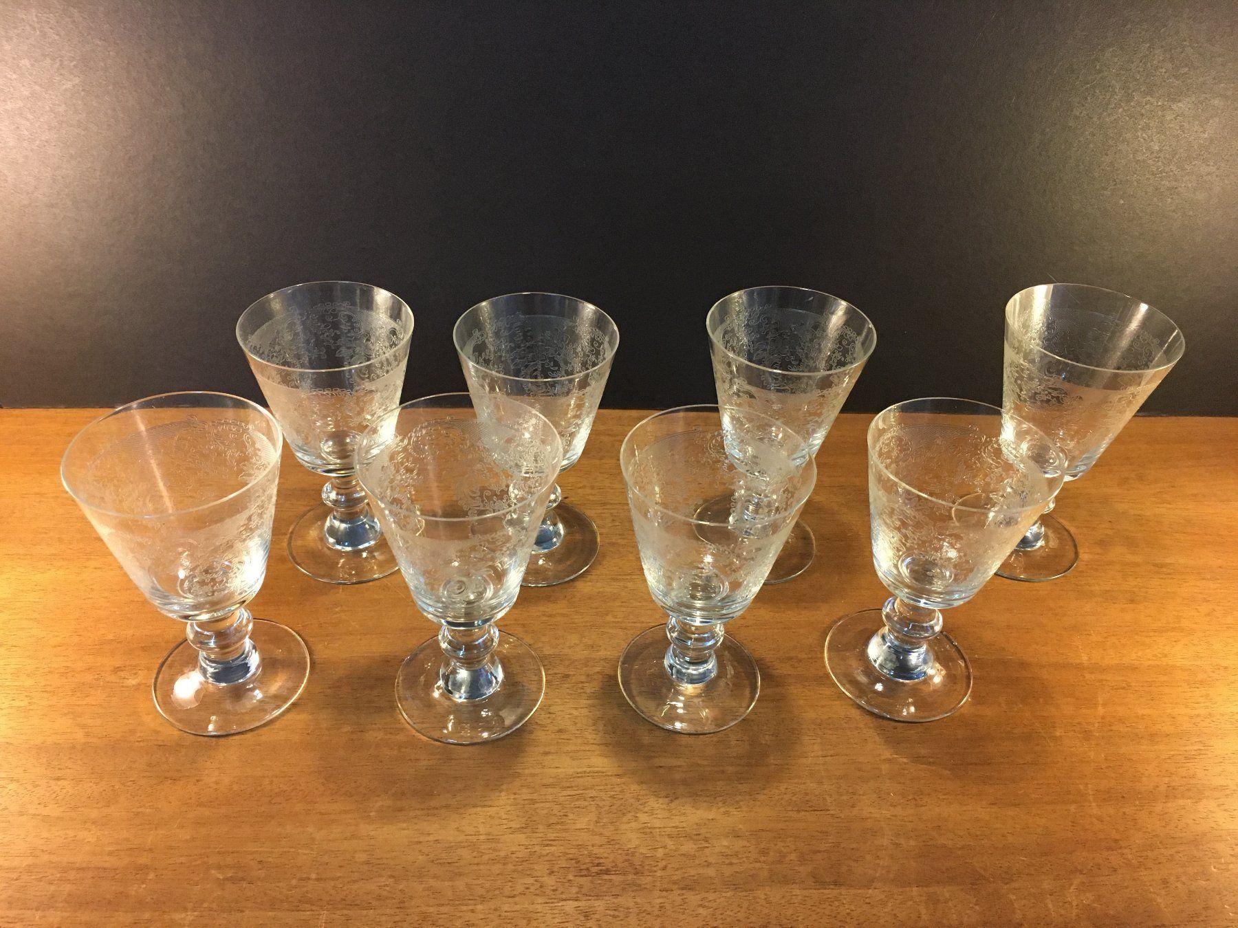 Bicchieri: Vintage Wunderschöne 8 Kristallgläser – Usato da Schaffhausen venduto da vintageville 2