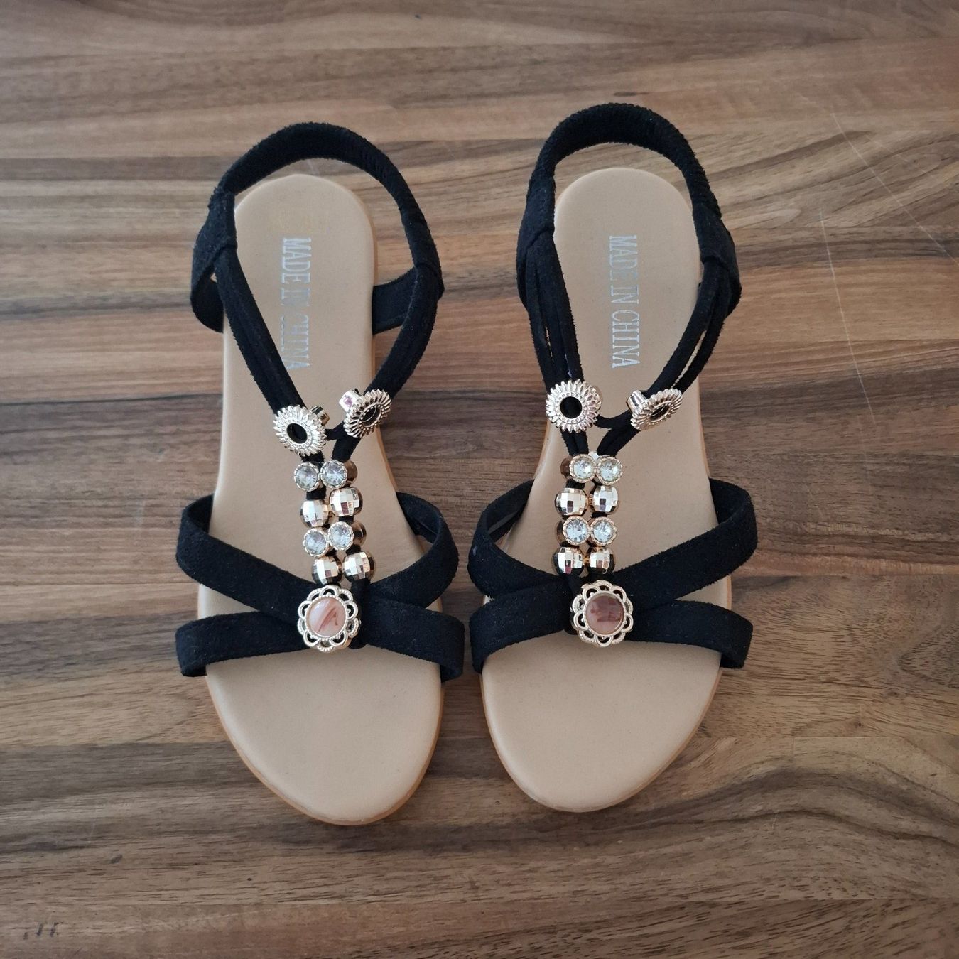 Damenschuhe: Damen Sandalen, schwarz, Gr.37 – Gebraucht aus Sisseln AG von Tropea4334