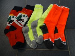3 Paar warme Socken, Wintersocken, Grösse 27-30, Top Zustand