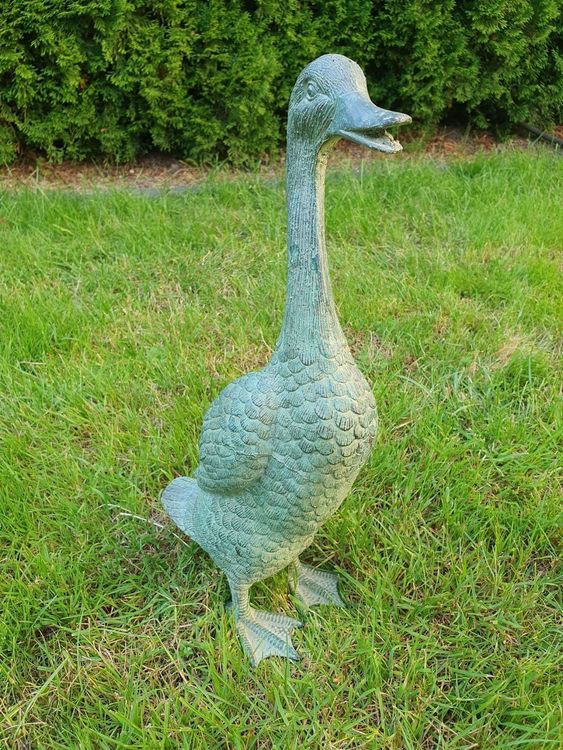 Enten Skulptur mit Langem Hals aus Bronze für den Garten Kaufen auf