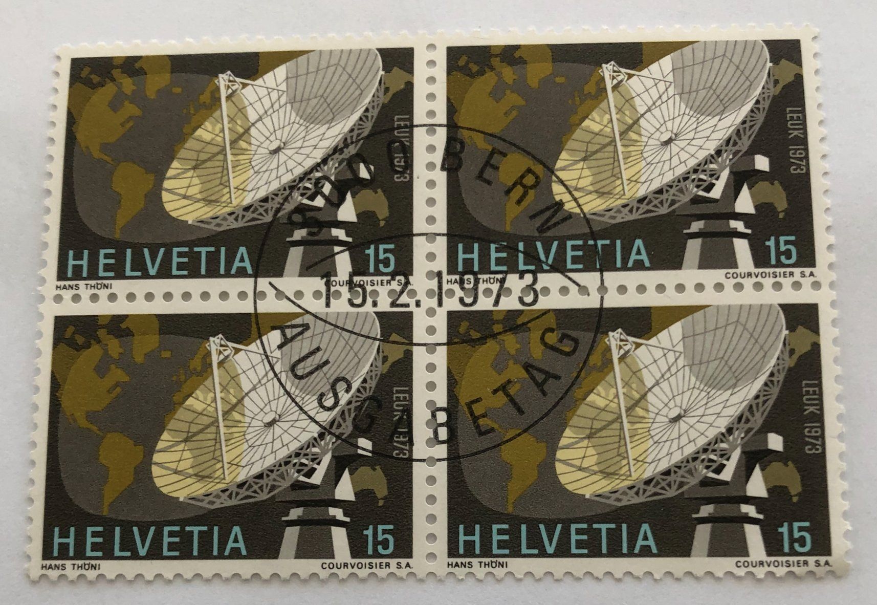 Tutti i francobolli: 4 er Block Nr.520 mit Vollstempel Bern – Usato da Aarau venduto da Billa007