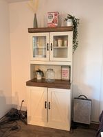 Küchenschrank weiss Holzoptik 178x80x39 cm neuwertig
