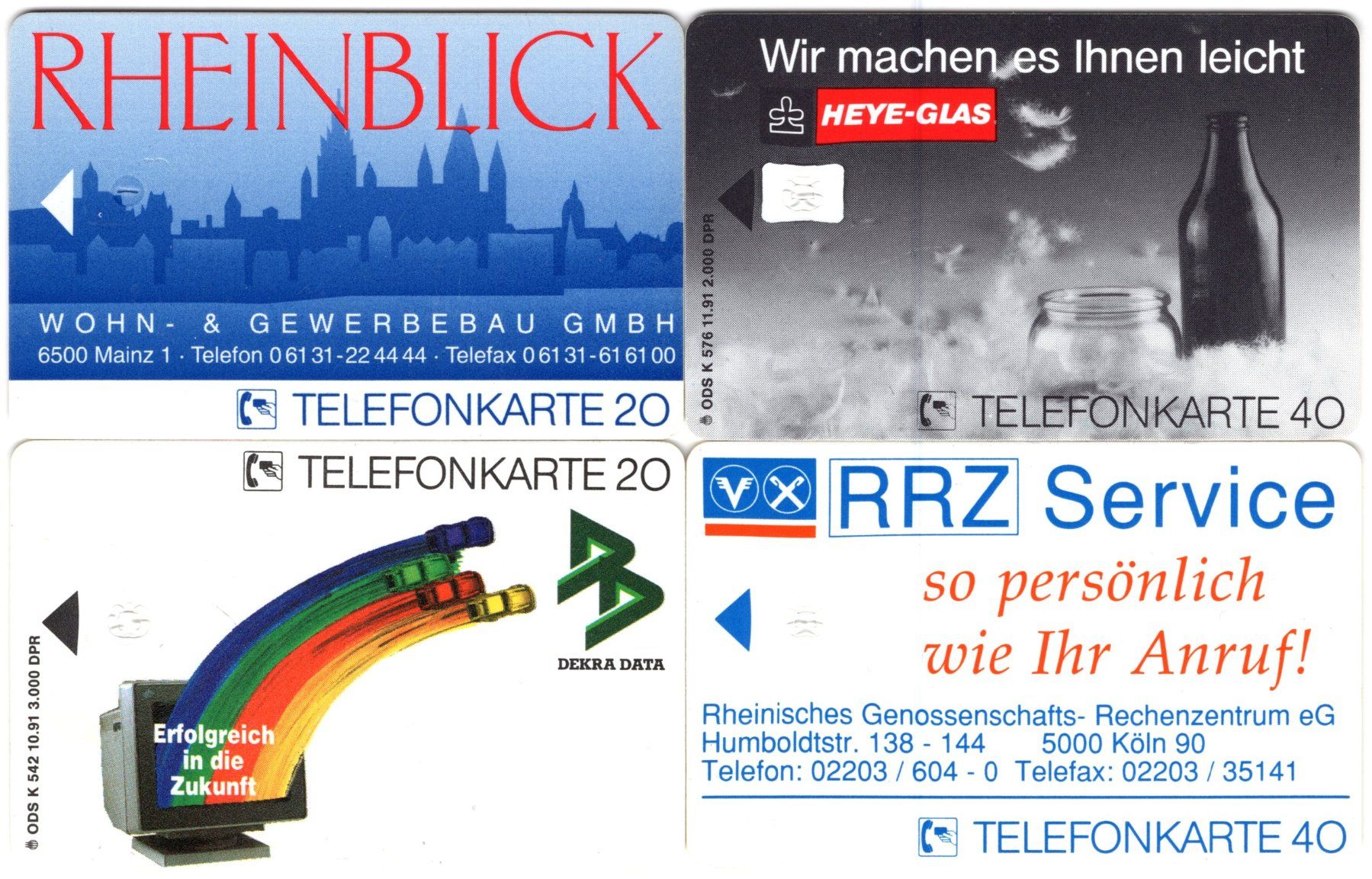 Telefon- & Taxkarten: 4 Dummy Telefonkarten aus Deutschland – Gebraucht aus Eglisau von Chperfins