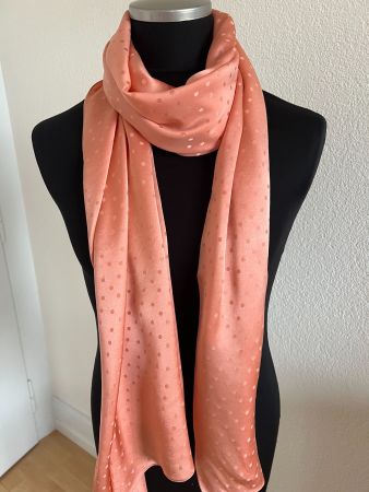 Colora Schal, 100% Seide, Lachs, NEU