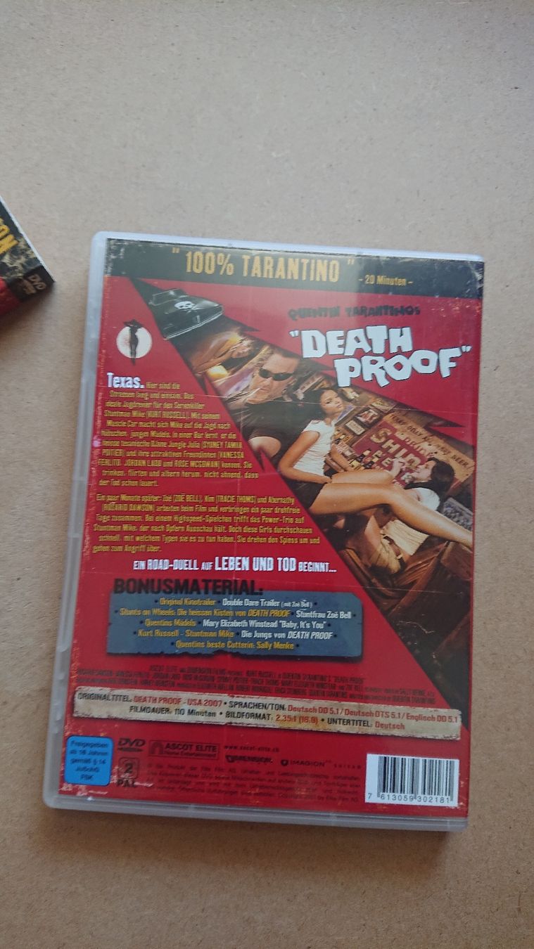 Tutti i DVDs: Death Proof Doppel DVD Collector's Edition  – Usato da Chur venduto da FreakofRarity 3