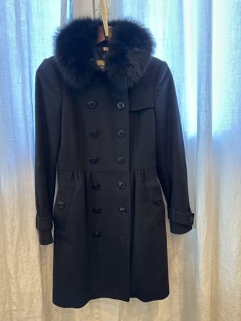 Burberry Coat Size UK 4