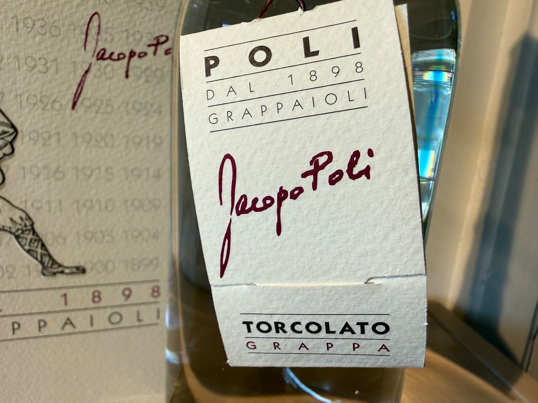 Bevande alcoliche: Poli Torcolato Grappa 1998 mit Geschenkverpackung 50cl – Nuovo e nell'imballaggio originale da Wöschnau venduto da Vinsale 2