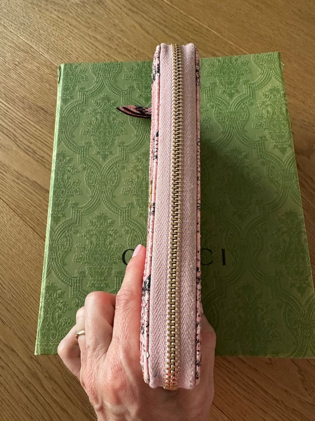 Gucci Portemonnaies: Gucci GG Marmont python zip around wallet – Neuf (Voir description) à Wettswil par seafarer 8