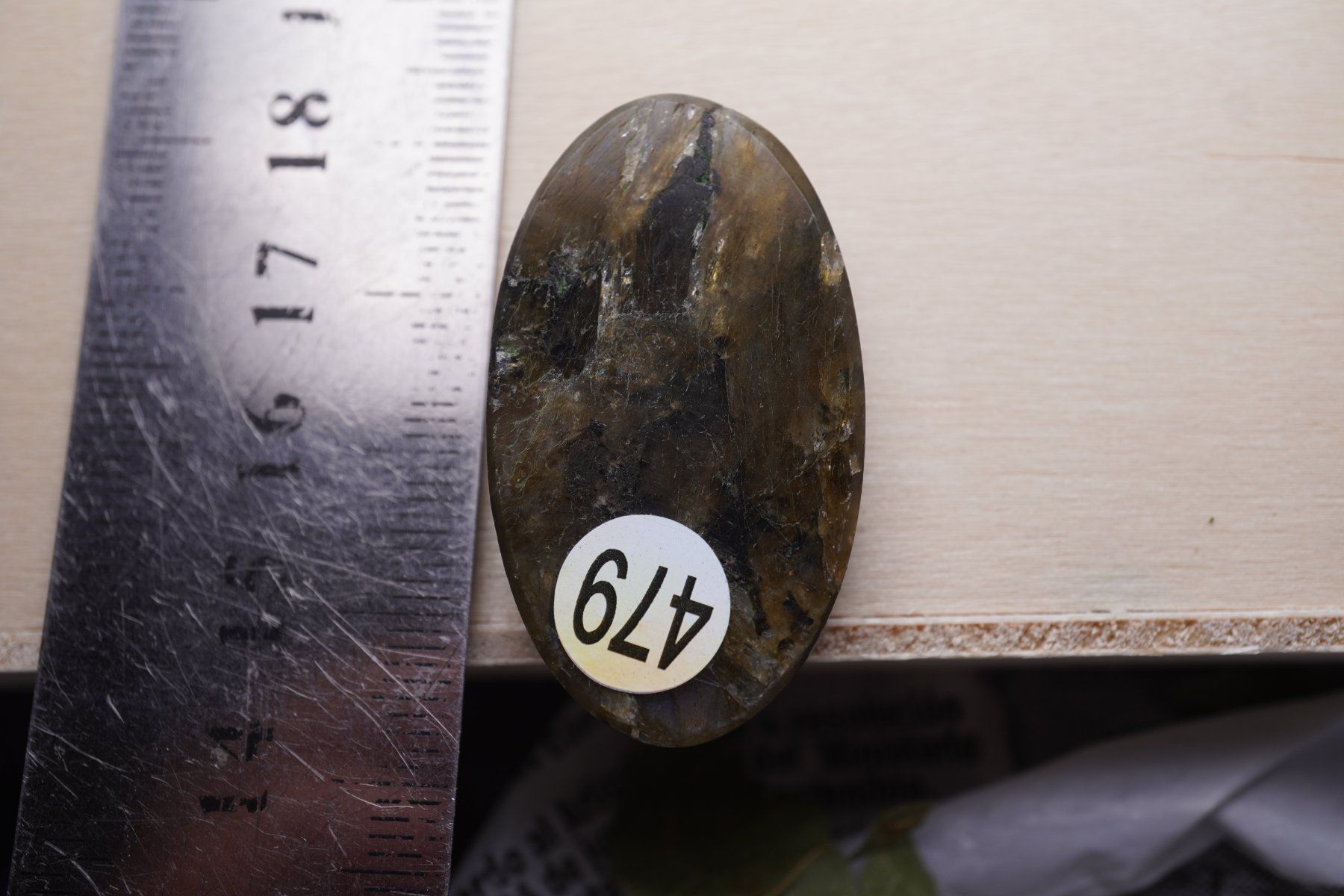 Minerali & Pietre curative: Labradorit  Top  Cabochon 479      Ab 1.- – Nuovo e nell'imballaggio originale da Eschenbach SG venduto da topstone 5
