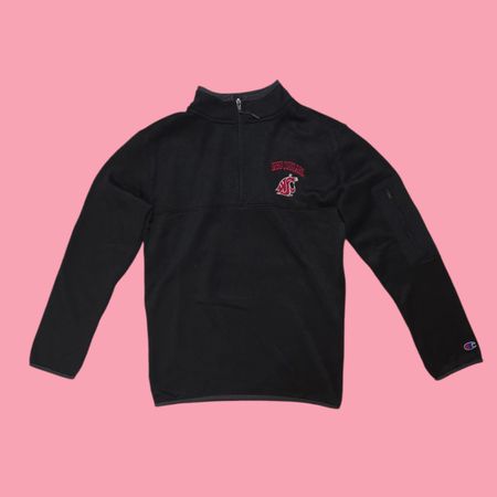 Black Champion College 1/4 Sweater 💥💫